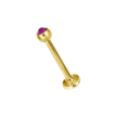 18K Vergulde Labret Kristalletje