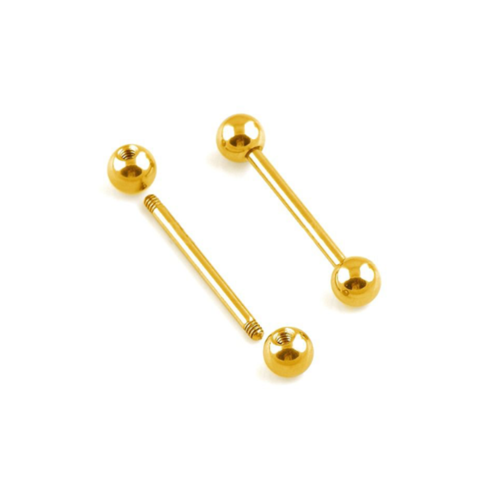 Klassieke Titanium Barbell  SARA voor Tepel- of Tongpiercing