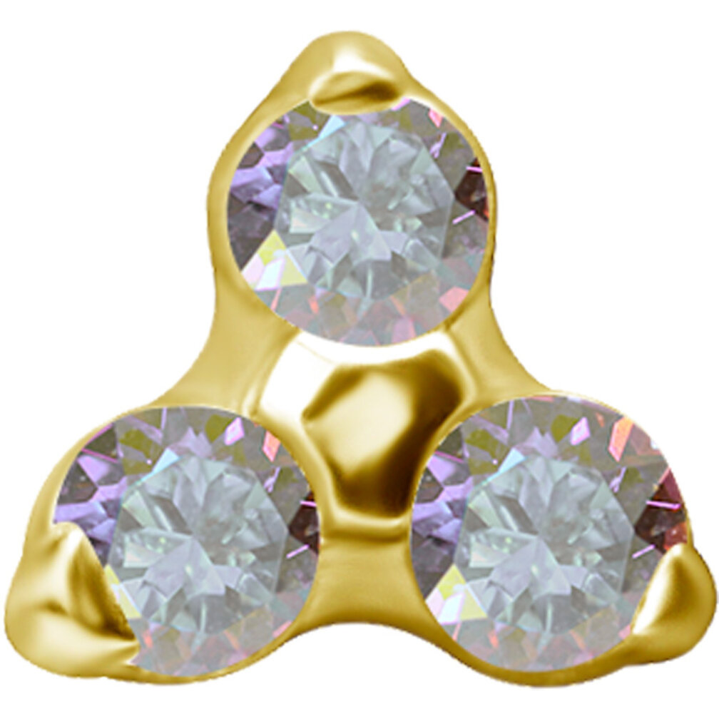 Trinity Flower Piercing Attachment Set –  in 3 Sizes