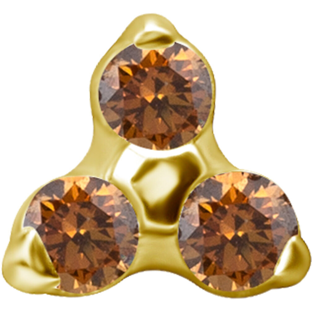 Trinity Flower Piercing Attachment Set –  in 3 Sizes