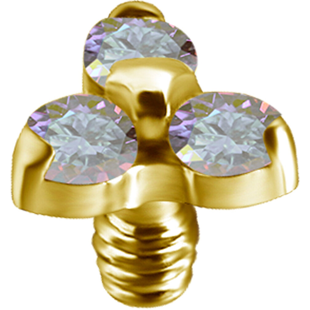 Trinity Flower Piercing Attachment Set –  in 3 Sizes