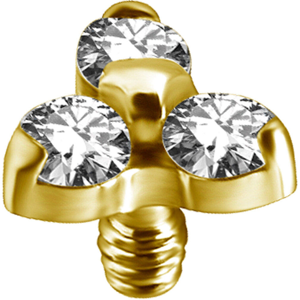 Trinity Flower Piercing Attachment Set –  in 3 Sizes