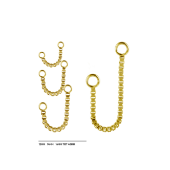 Piercings Works Verbindingsketting voor Piercingringen – Subtiel & Elegant