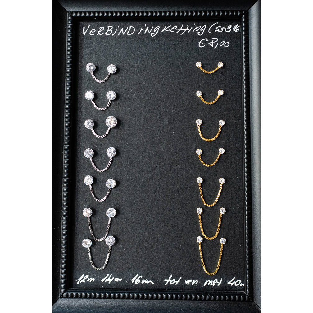 Verbindingsketting voor Piercingringen – Subtiel & Elegant