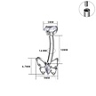 Titanium Vlinder Navelpiercing – Elegant Ontwerp met Kristallen