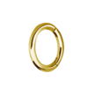 18 Karaat Massief Goud - Ovale Rook Piercing