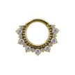 Golden Radiance Septum & Daith Clicker – Koninklijke Elegantie in 18K Goud