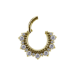 Golden Radiance Septum & Daith Clicker – Koninklijke Elegantie in 18K Goud