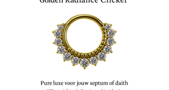Golden Radiance Clicker – Pure luxe voor jouw septum of daith