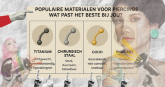 Populaire Materialen voor Piercings: Wat Past het Beste bij Jou?