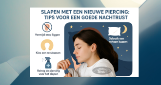 Slapen met een nieuwe piercing: tips voor een goede nachtrust