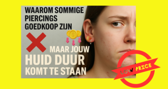 Waarom goedkope piercings je huid duur kunnen komen te staan