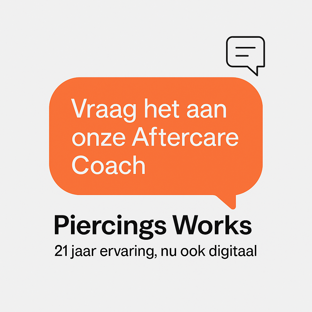 Ontdek de Piercings Works Aftercare Coach – jouw nieuwe healing buddy