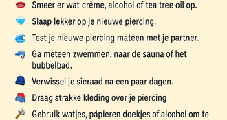 10 zekere manieren om een ontsteking bij je piercing te krijgen