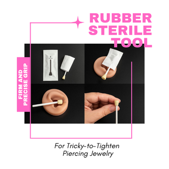 Piercings Works Rubberen Steriele Hulp - Voor Het Verwisselen Van Grotere Vormen