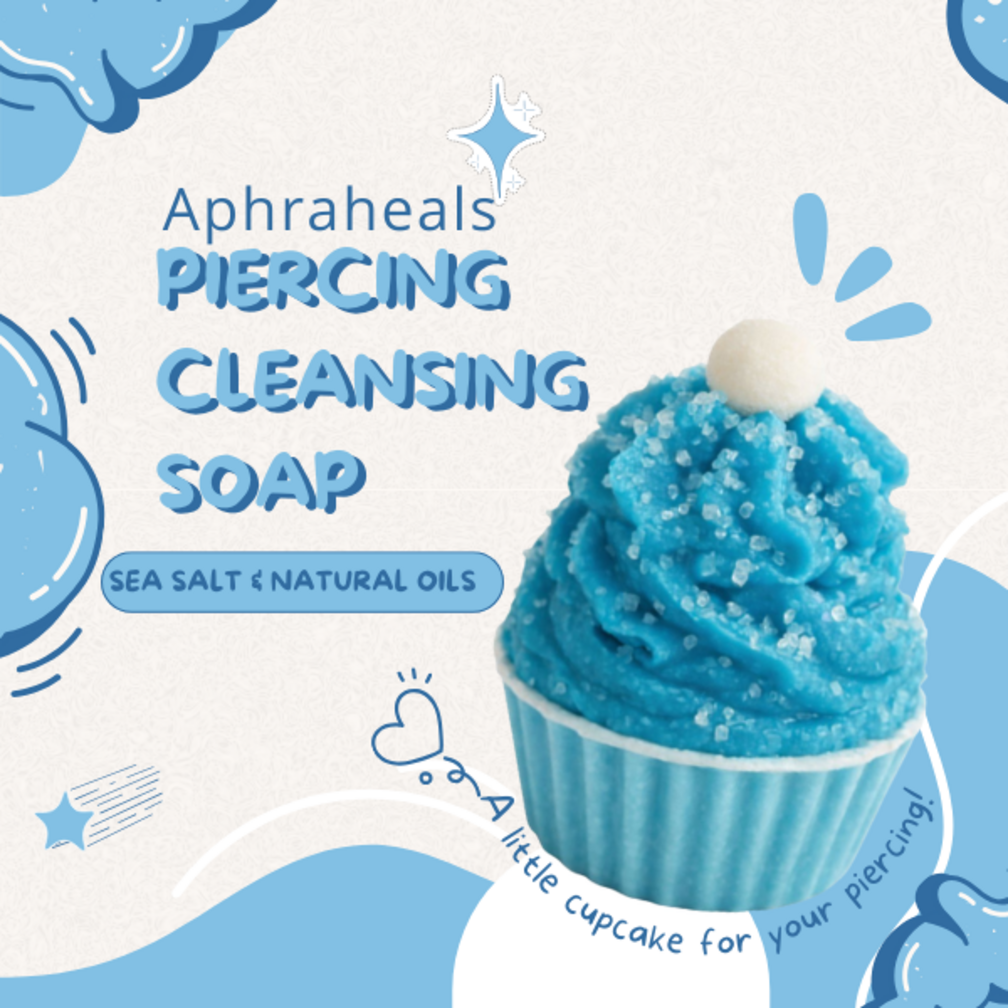 Aphraheals  Piercing Cleansing Soap - Sea Salt & Natural Oils