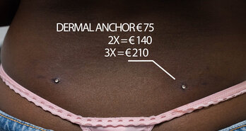 Dermal anchor piercing: wanneer een detail zweeft en de keuze vaststaat