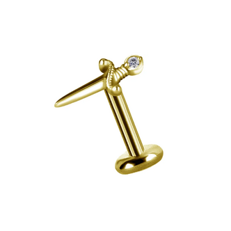 Piercings Works Golden Sword Tragus & Helix Piercing – Limited Edition 2026 | Piercings Works
