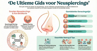 De Complete Gids voor Neuspiercings Alles wat je moet weten over soorten, pijn, genezing en nazorg