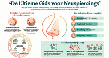De Complete Gids voor Neuspiercings Alles wat je moet weten over soorten, pijn, genezing en nazorg