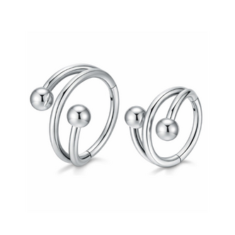 Piercings Works Titanium Ear Piercing Open Spiral Ring