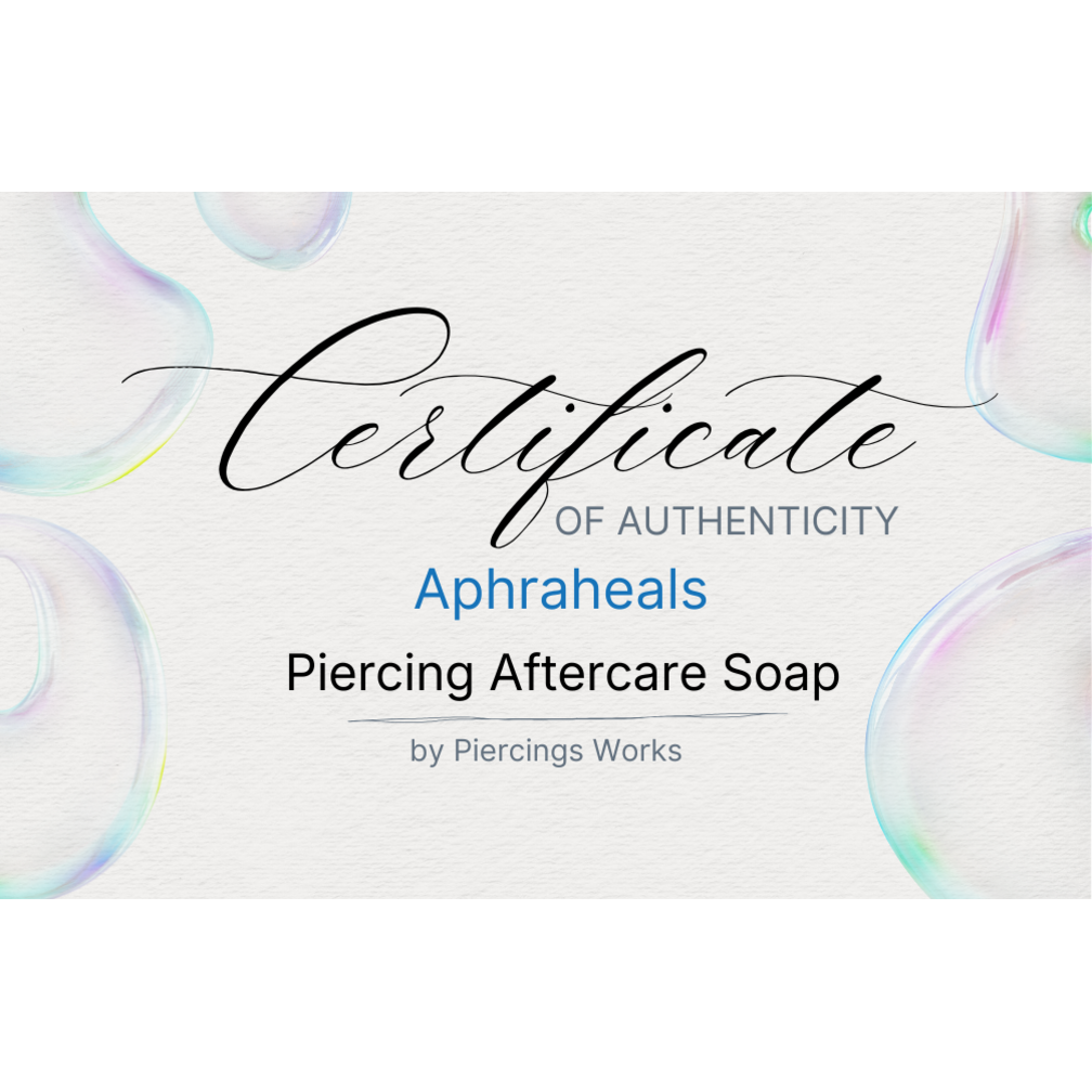 Aphraheals  Piercing Cleansing Soap - Sea Salt & Natural Oils