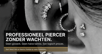 Je kunt professioneel piercer worden — zonder wachten, zonder giswerk en zonder halve kennis Start direct online met alle lessen en materialen, en rond je opleiding af tijdens twee vaste praktijkmomenten per jaar