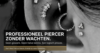 Je kunt professioneel piercer worden — zonder wachten, zonder giswerk en zonder halve kennis Start direct online met alle lessen en materialen, en rond je opleiding af tijdens twee vaste praktijkmomenten per jaar