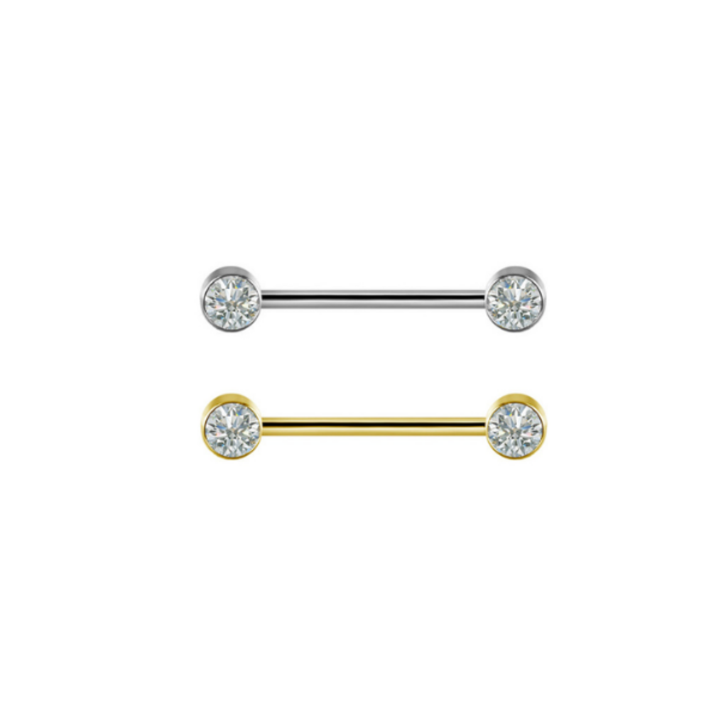 Titanium Tepel Barbell - Premium Zirkonia