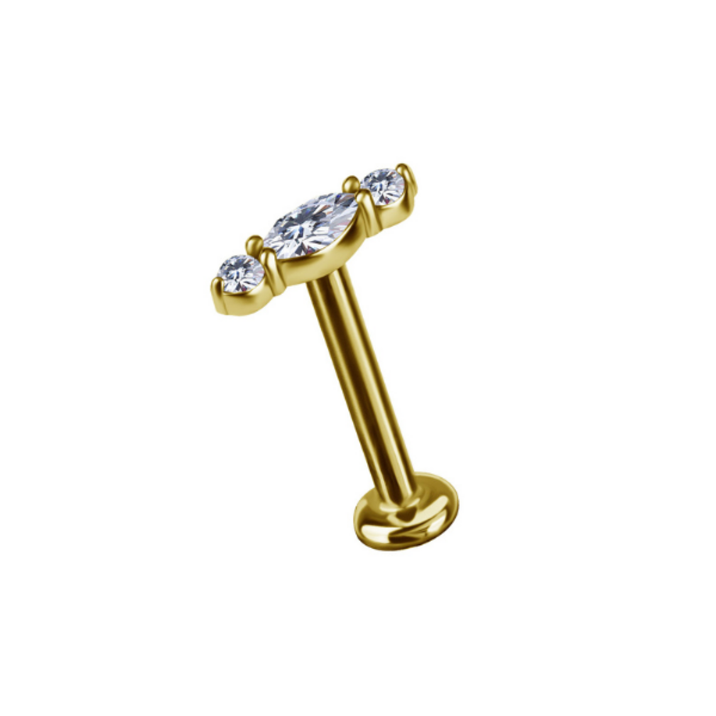 Golden Trinity Tragus & Helix Piercing – Limited Edition 2026