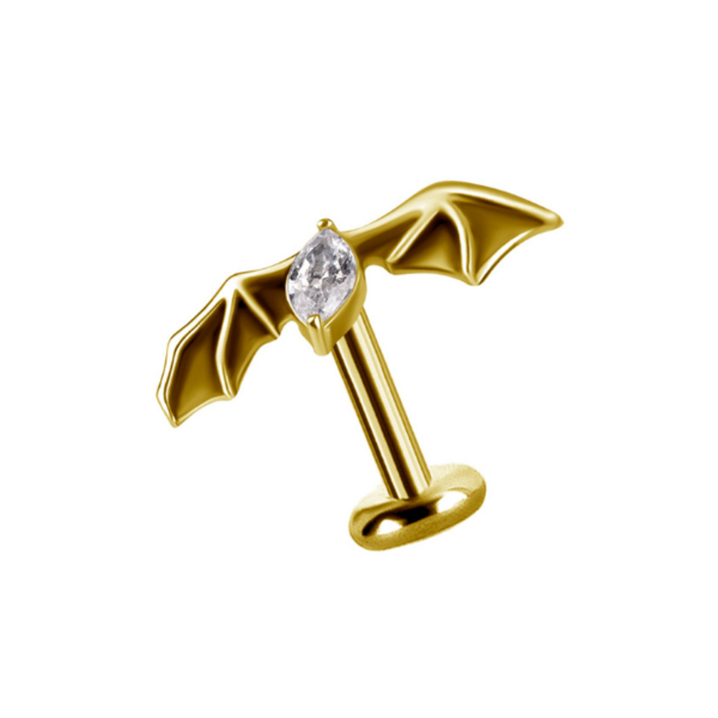 Night Flyer Vleermuis Piercing met Cubic Zirconia