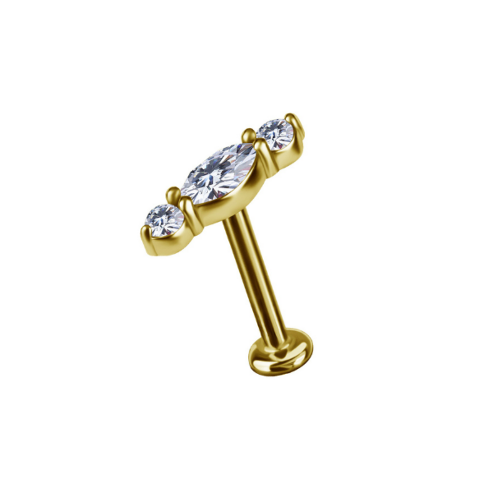 Golden Trinity Tragus & Helix Piercing – Limited Edition 2026