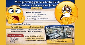 Mijn piercing gaat een beetje dicht: wat betekent dit en wat moet je doen? | Expert Gids