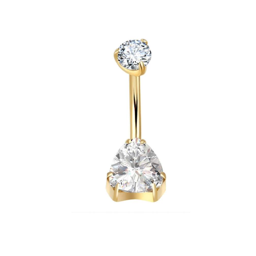(Gold Color) with Crystals – Timeless & Refined