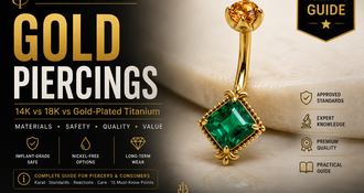 Waarom niet elk ‘goud’ veilig is voor jouw piercing
