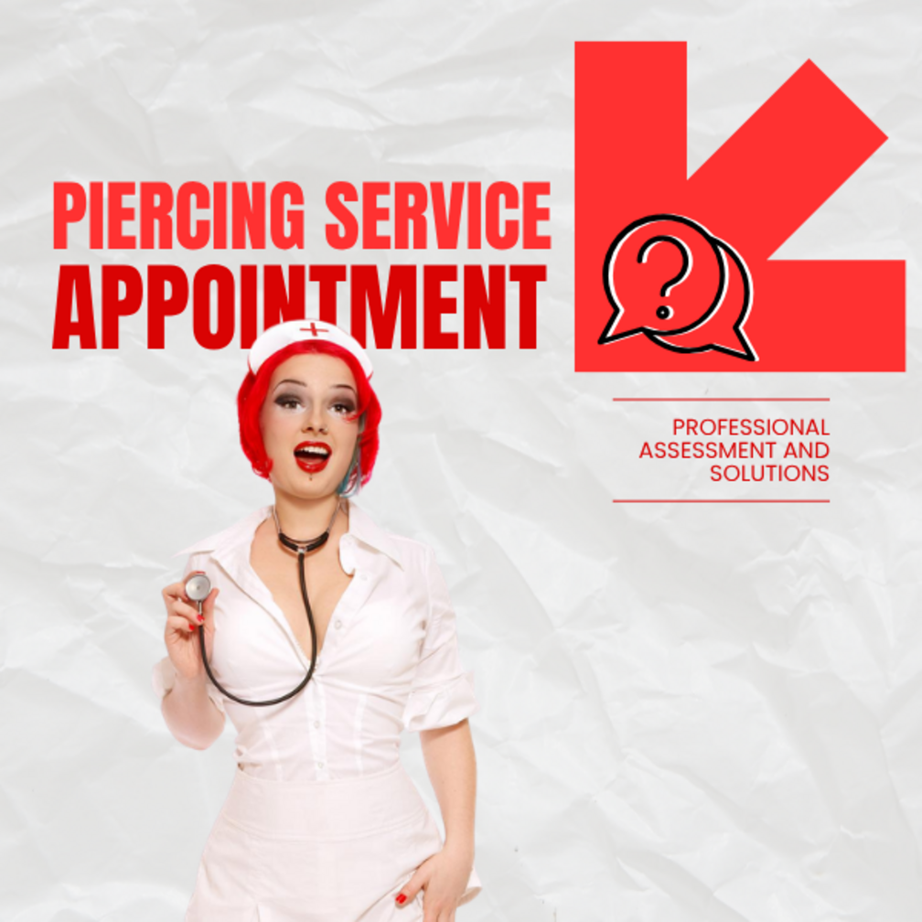 Piercing Service Afspraak voor Problemen, Irritatie, Ontstekingen, Bultjes, Verwijderen en Vervangen van Piercings