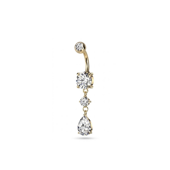 Piercings Works Titanium Navelpiercing met Druppel Hanger