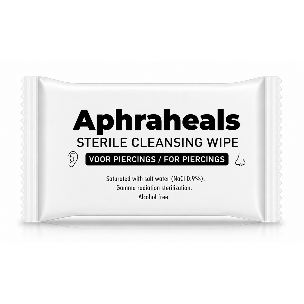 COMING SOON Aphraheals Steriele Reinigingsdoekjes voor Piercings