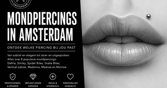 Welke mondpiercing past bij jou? Ontdek 8 stijlen bij Piercings Works Amsterdam
