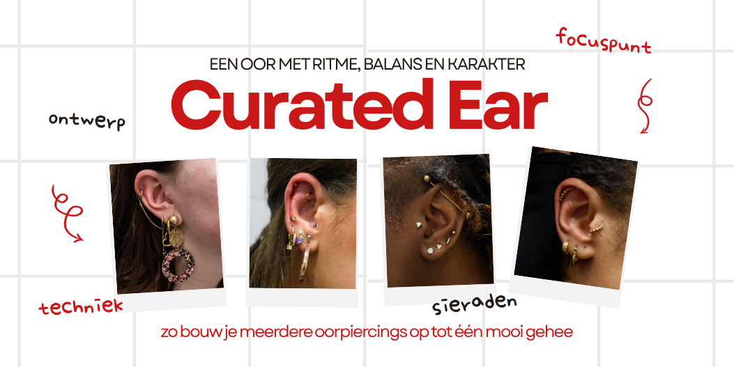Curated Ear: zo bouw je meerdere oorpiercings op tot één mooi geheel