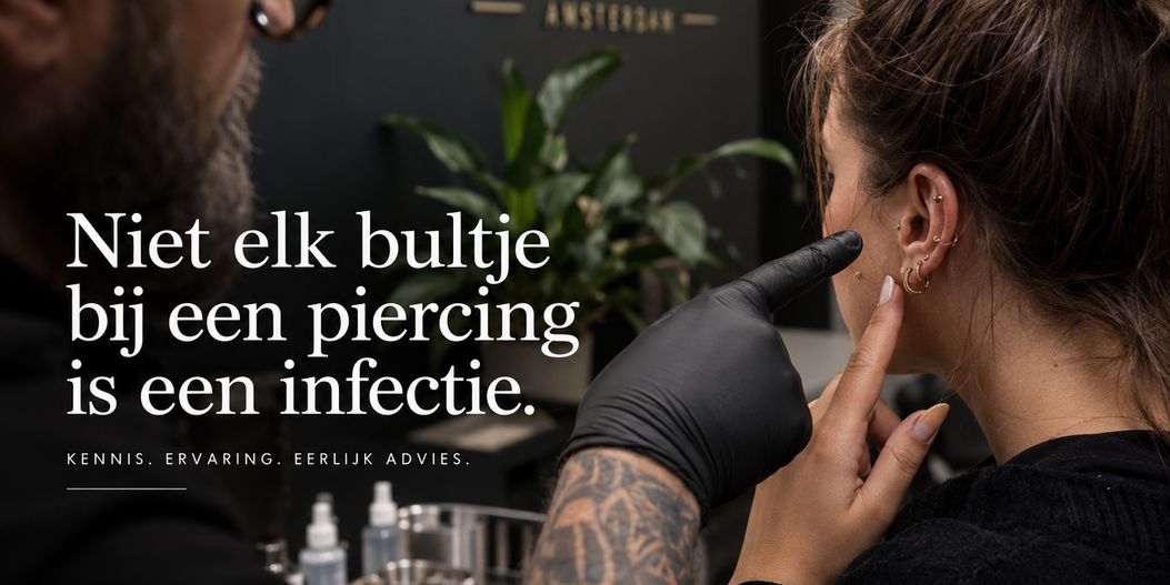 Niet elk bultje bij een piercing is een infectie