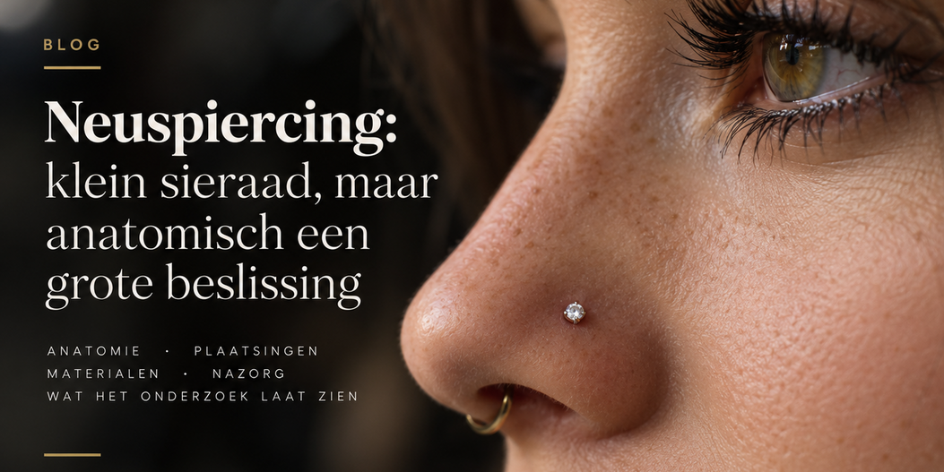 Neuspiercing: klein sieraad, maar anatomisch een grote beslissing