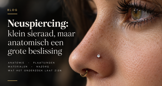 Neuspiercing: klein sieraad, maar anatomisch een grote beslissing