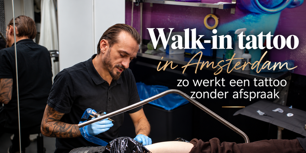 Walk-in tattoo in Amsterdam: zo werkt een tattoo zonder afspraak
