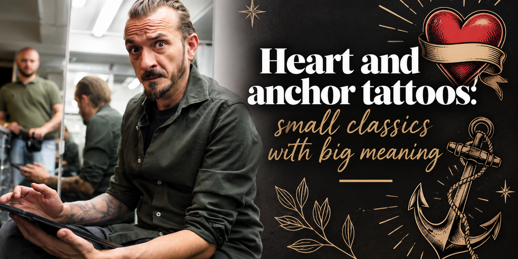 Heart and anchor tattoos: small classics with big meaning