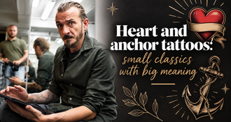 Heart and anchor tattoos: small classics with big meaning