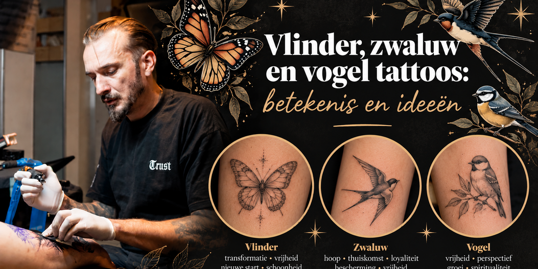 Butterfly, swallow and bird tattoos: meaning and ideas