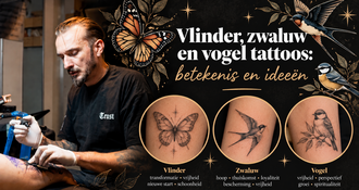 Butterfly, swallow and bird tattoos: meaning and ideas