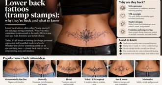Lower back tattoos (tramp stamps): why they're back and what to know