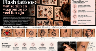 Flash tattoos: what they are and why they're so much fun